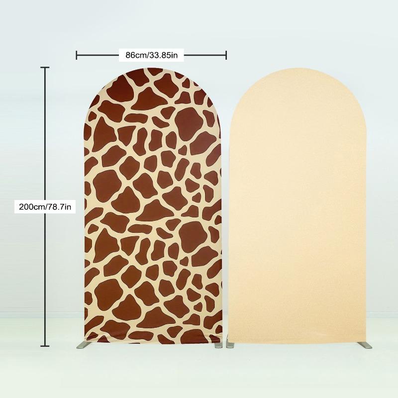 86x200cm Print Arch Cover Spandex Fitted Backdrop for Cow Theme Photo Background Birthday Party Baby Shower Wedding Decorations