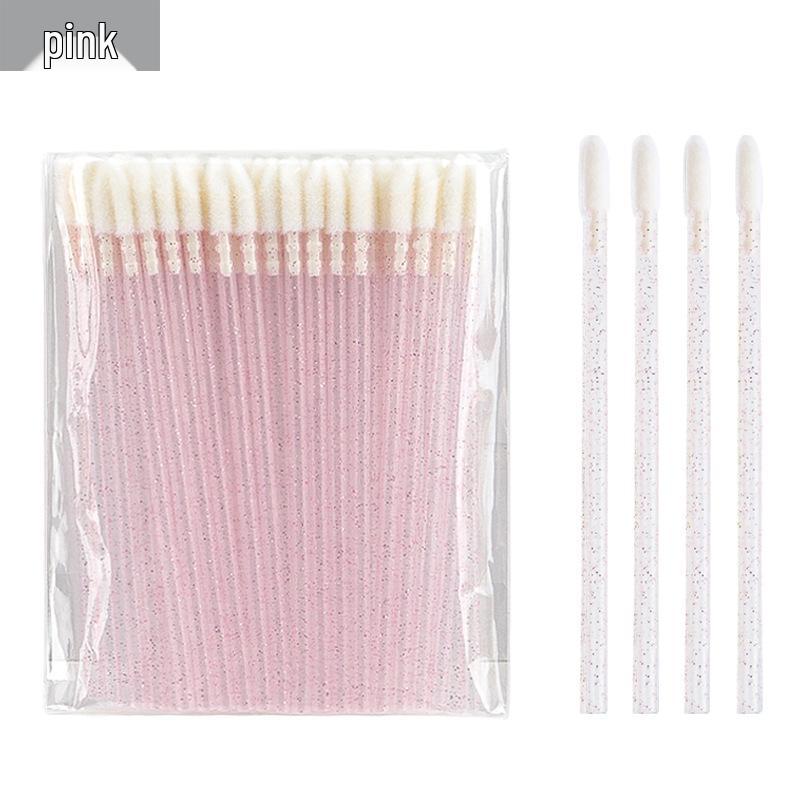 

Упаковка из 50 одноразовых портативных кисточек для губ - полые ватные палочки для нанесения помады и макияжа