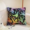 cushion cover Star Dragon Plush Fabric Soft Double Sided Print Sofa Cushion Cover Throw Pillow Covers