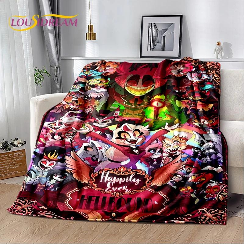 2026 H-Hazbin Hotel Charlie Cartoon Soft Blanket,Soft Throw Blanket for Home Bedroom Bed Sofa Picnic Travel Cover Child Gift