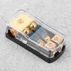 04 Gauge In To 48 Gauge Out 60A Fuse Distribution Block 2 Way Mini ANL Fuse Holder for Auto Boat