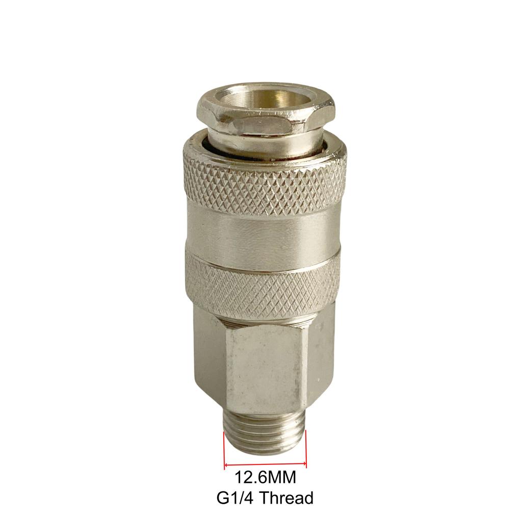 5Pcs EU Type Pneumatic Quick Fitting Connector Set PM20 SM20 G1/4 BSP Male Thread for Air Compressor Hose Connector Kit