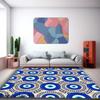 Evil Eye Print Area Rugs Non-slip Floor Mat Living Room Bedroom and Home Decor Doormat Machine Washable Kitchen Carpet