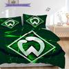 SV Werder Bremen Mönster Sängkläder Täcke Set Örngott Kuddfodral Heminredning Födelsedagspresent (1 * påslakan + 2 * örngott, utan kärna)