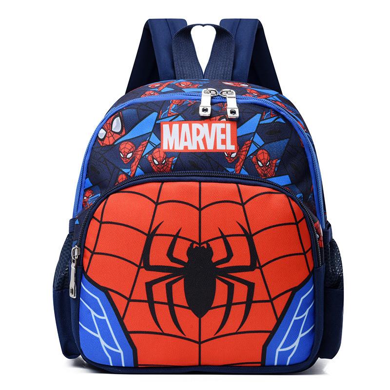 Adorable Spider-man Cartoon Backpack For Boys And Girls Stylish Nylon Preschool Bag