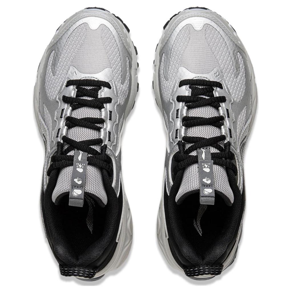 Li Ning Fuyiao 2.0 Trail Classic Retro Dvojité odpružení Stabilní podpora Protiskluzové Odolné proti opotřebení Nízké Svršek Neformální Běžecké boty Dámské tenisky ARXU010-4