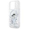 Karl Lagerfeld Klhmp15Xlgkcsgh Iphone15 Pro Max 6.7 Hardcase Transparent Liquid Glitter Karl&Choupette Head Magsafe