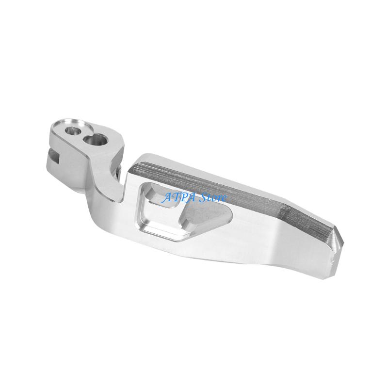 U13C Aluminum Motorcycle Brake Lever Antislip Parking Brake Handle for TMAX500 TMAX530 серебряный