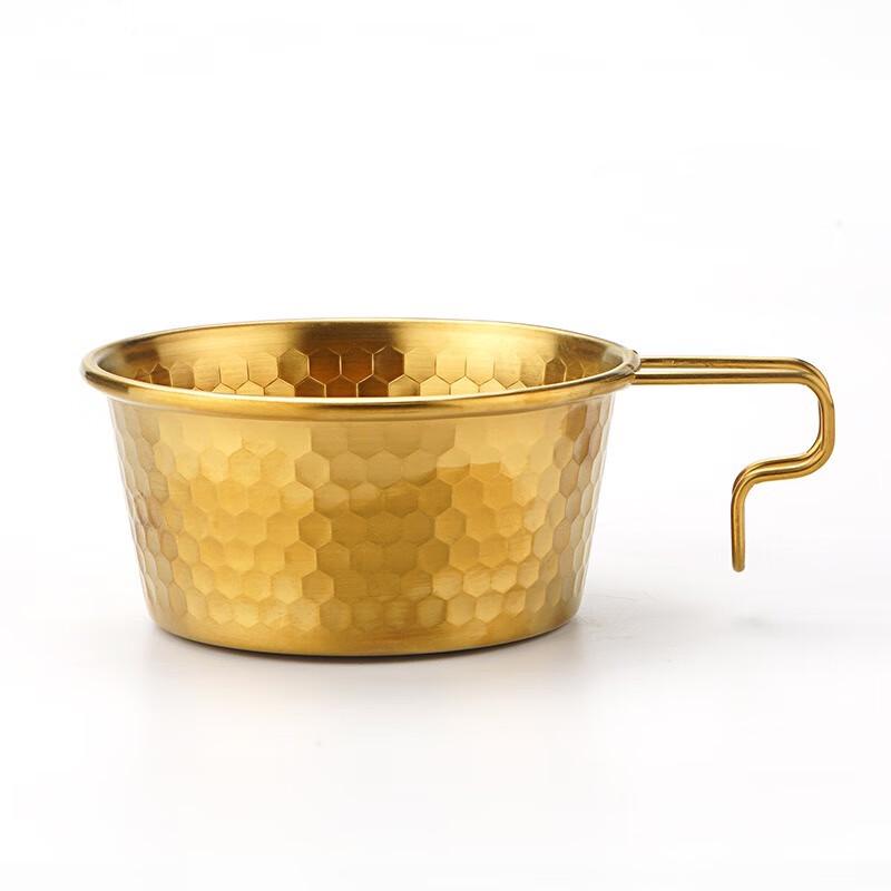 Zhi Chu Hammered Stainless Steel Portable Camping Bowl 16.5CM x 12CM x 5.5CM