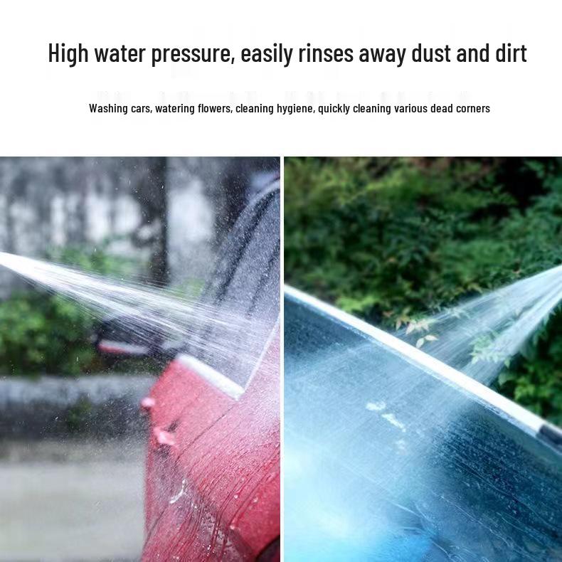 Fan-Shaped High-Pressure Car Wash Spray Gun with Aluminum Core and Washer Brush Accessories (280/380/55/58 Type)