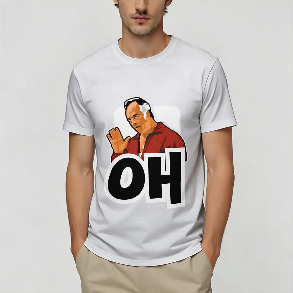 Fashion The Sopranos Tshirts Unisex Crewneck Pure Cotton T Shirt Short Sleeve Tee Shirt Gift Idea Clothing