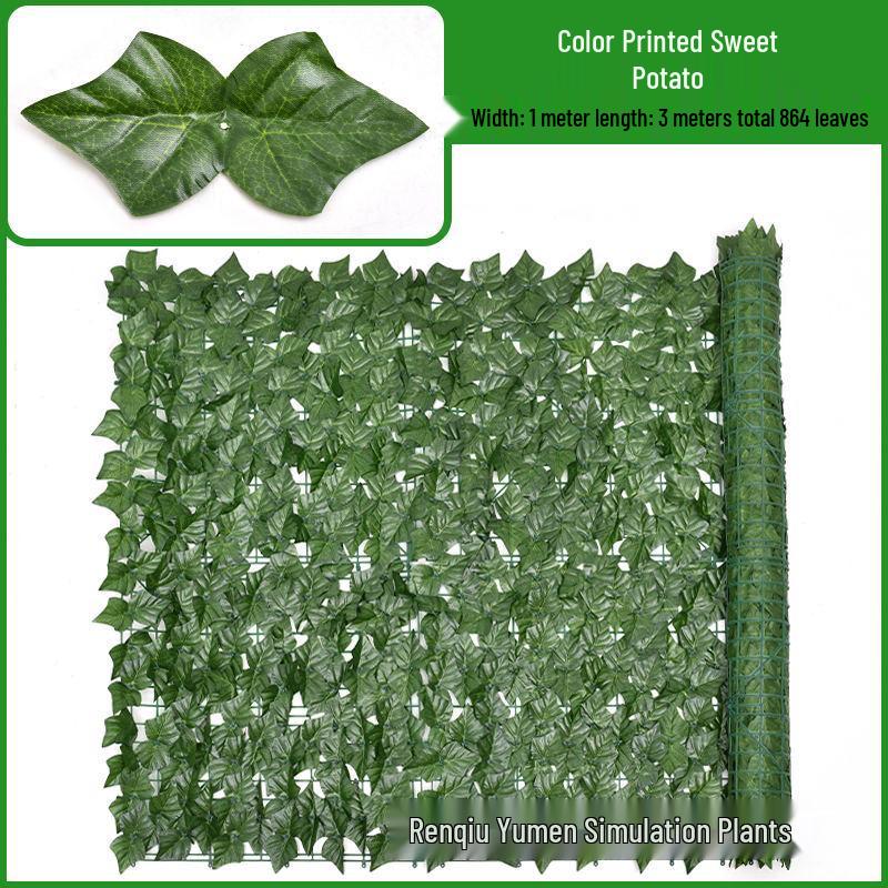 Artificial Leaf Hedge Privacy Screen for Balcony & Home Decor