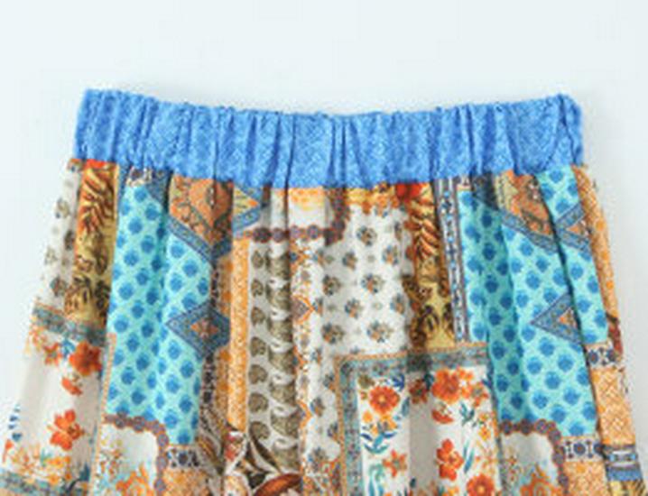 TAOP&ZA Women's Six-Color Printed Long Skirt - Spring 2026 Fashion Arrival