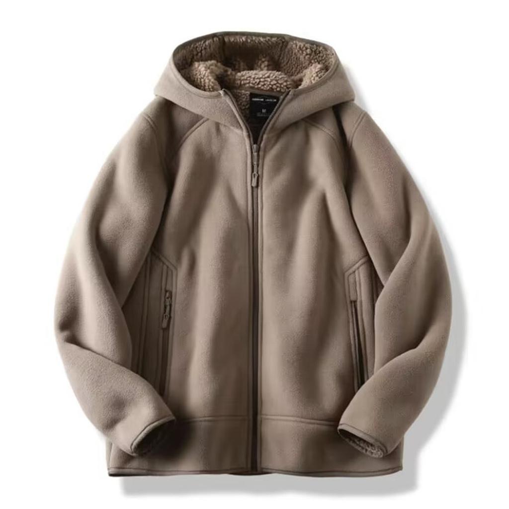 Men And Women With The Same Chunky Warm Hooded Sweater Casual Casual All Loose Windproof Jacket
