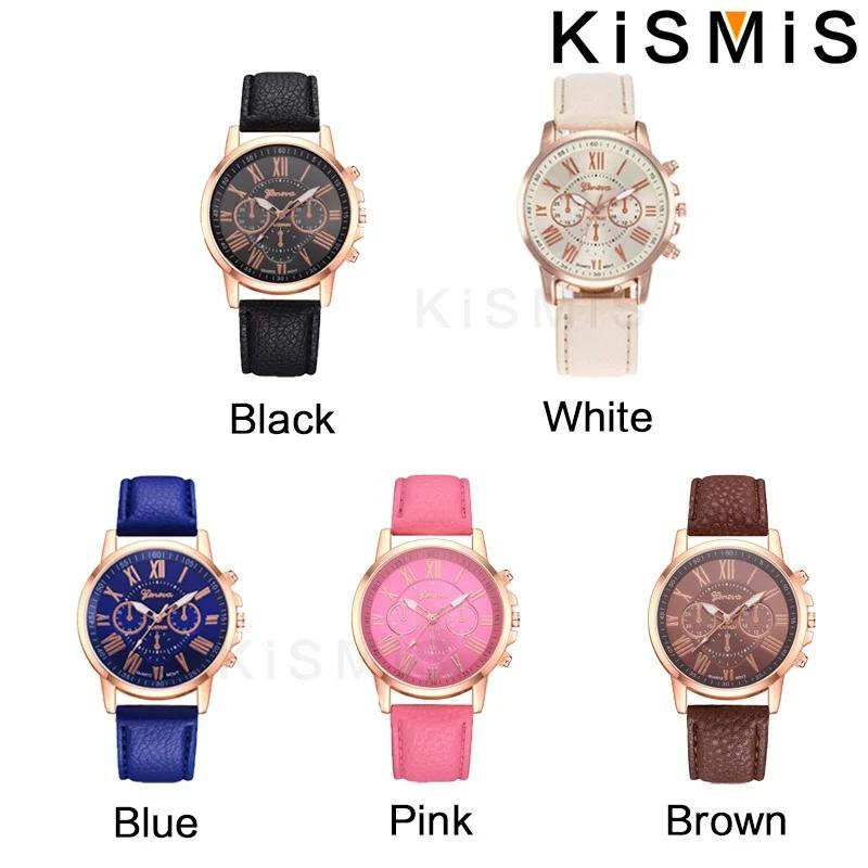 Fashion Geneva Quartz Watch Roman Numerals Three Eye Six Pin Casual Wrist Watch for Women Men Couple Stylish Dress Watch