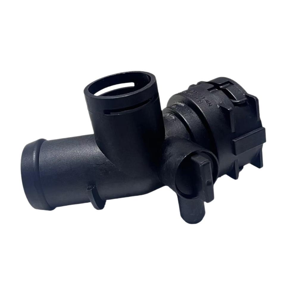 Three-Way Coolant Fitting Coolant Hose T-Connector For Cracked Hose Replacement Heat-Resistant Plastic Engine Coolant