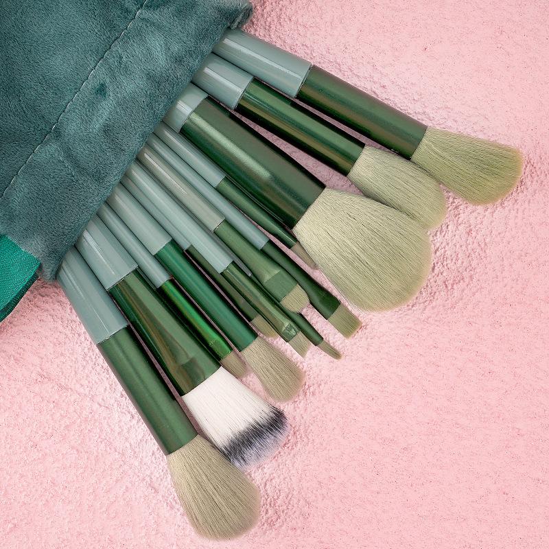 13-Piece Makeup Brush Set for Beginners, Suitable for All Seasons, Includes Powder, Eyeshadow, Lip Concealer, Blush, Foundation, Soft Bristles Beauty