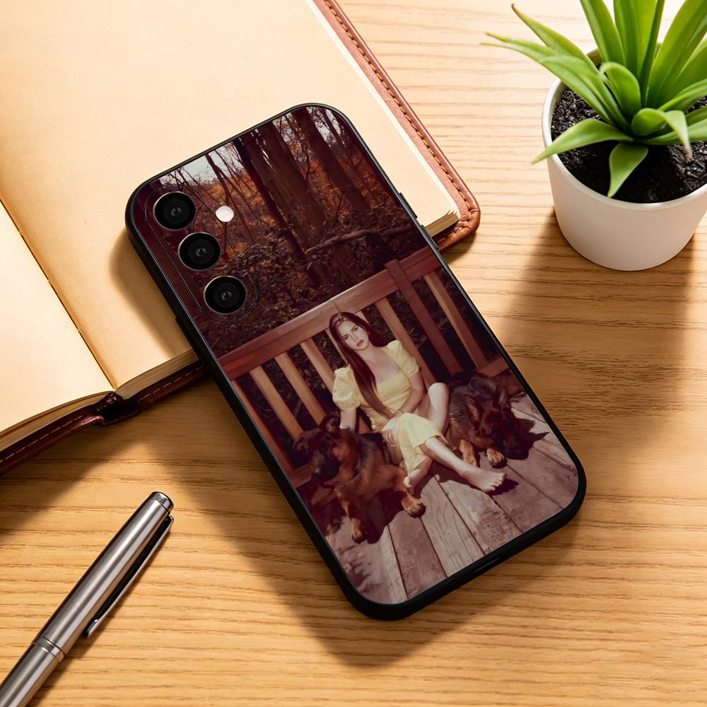 L-Lana Del R-Rey Phone Case Black Silicone Soft For Samsung Galaxy A73,A72,A71,A70,A53,A52,A51