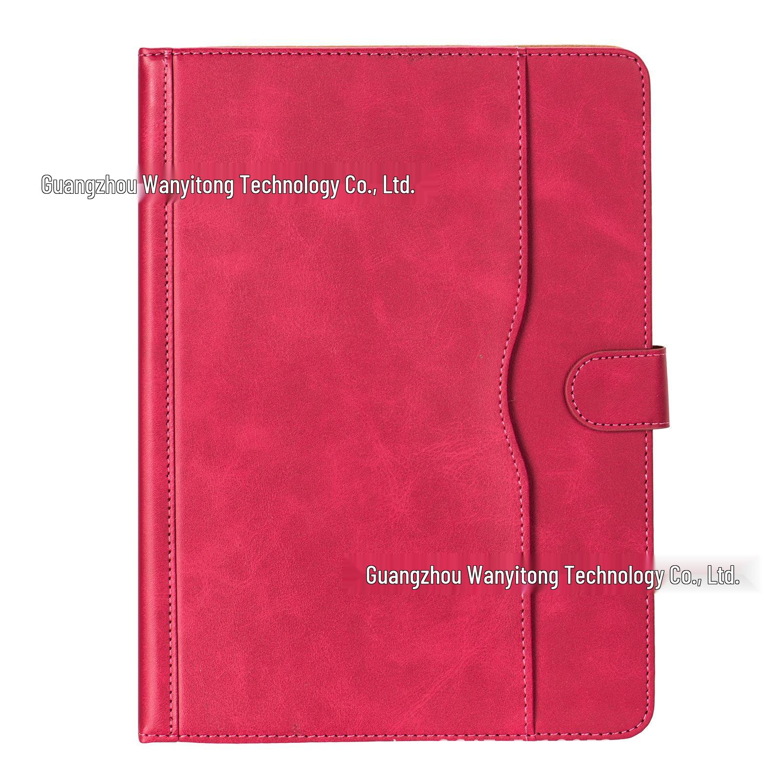 

Универсальный двухцветный чехол для планшета из коровьей кожи с силиконовыми крючками-петлями для моделей 7-10 дюймов 7-8 inch (Cowhide Texture) розы красного