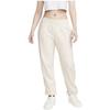 Nike Solid Color Logo Print Drawstring Fleece Joggers Women Bottoms Off-White DV7093-219