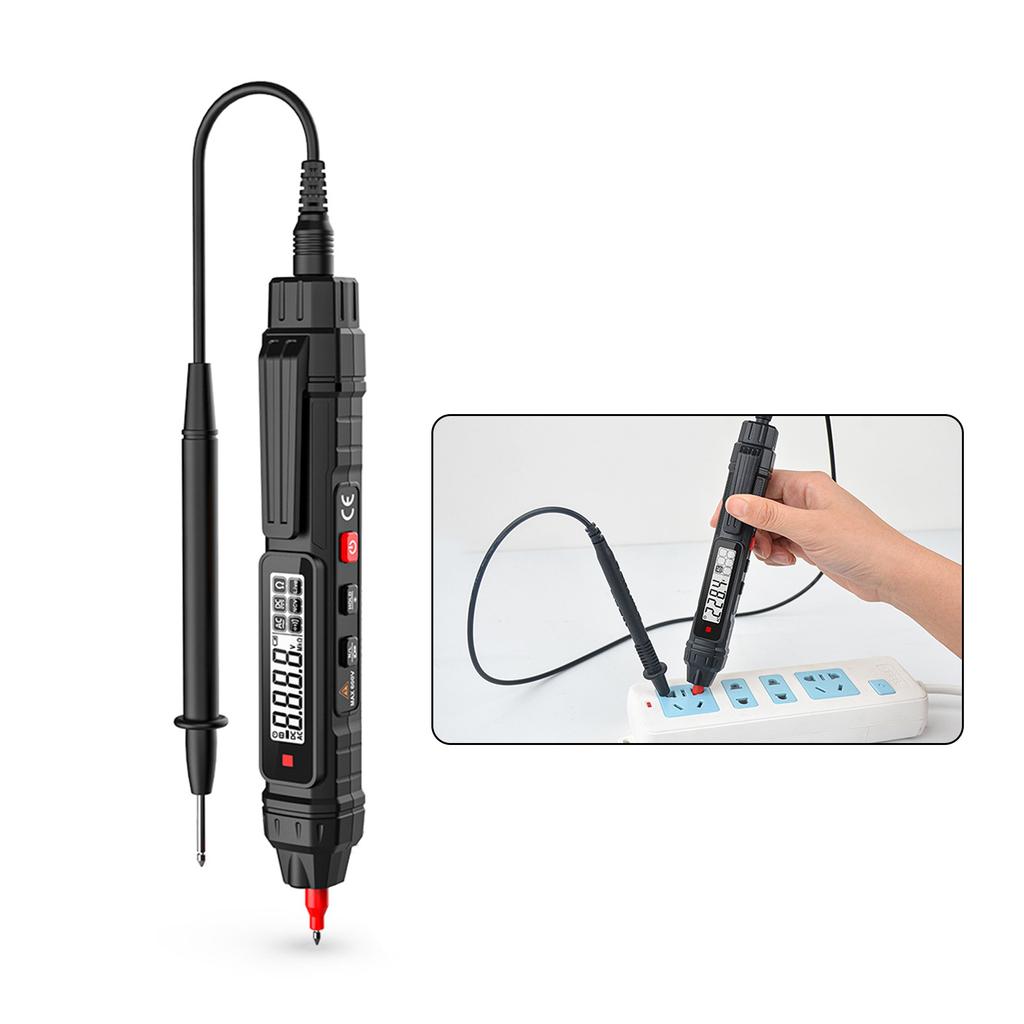 Multimeter Tester Smart Pen Type Voltage Detector DC AC Capacitance Pen Electric Teste Meter Tool Diode Continuity Meter