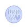 Round-shape Ornaments Resin Casting Silicone Mold Woman Keychain Decorative Pendant Jewelry Mold for DIY Crafts