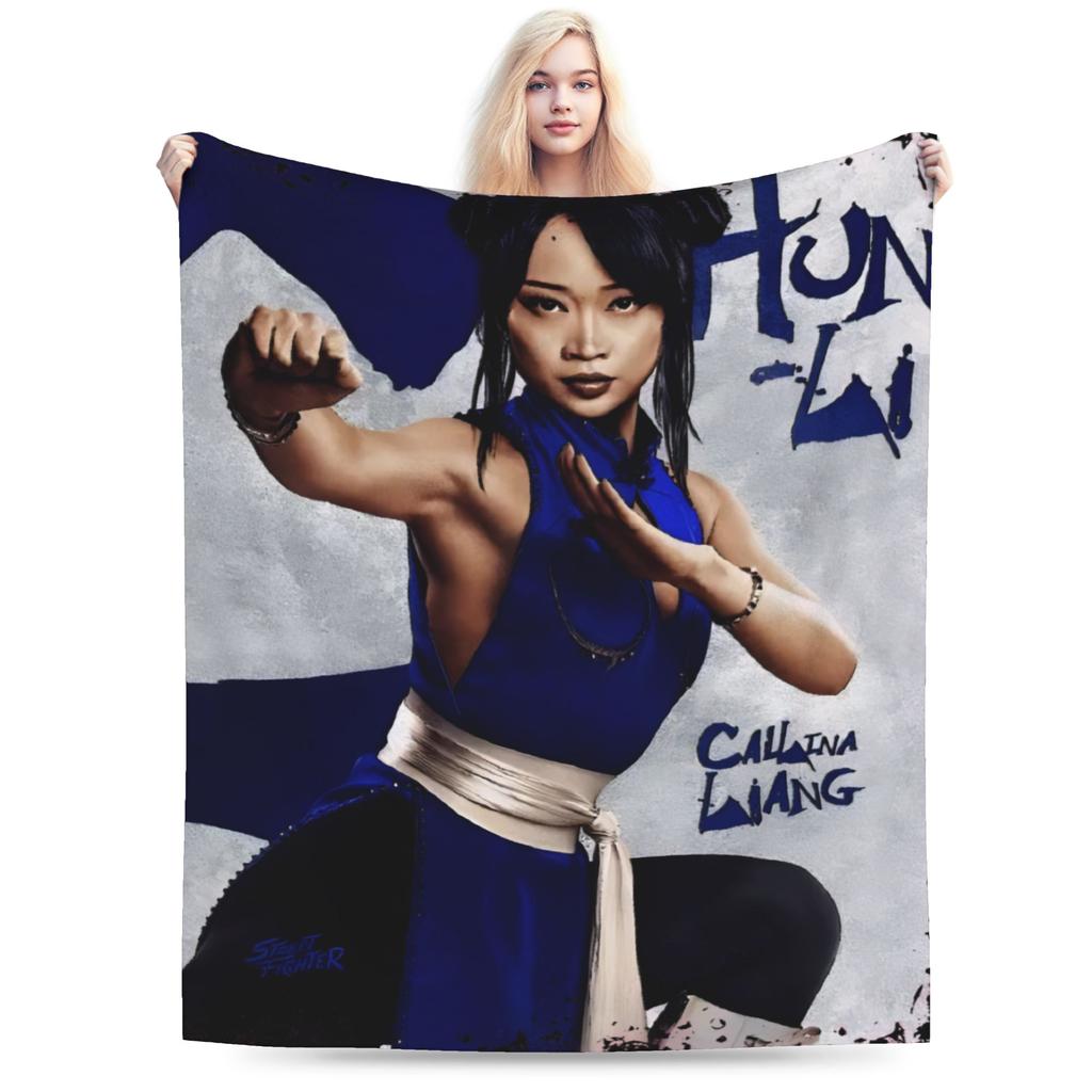 Streets Fighters Movie Blanket Coral Fleece Plush Relax Ultra-Soft Throw Blanket for Bedroom Plush Thin Quilt