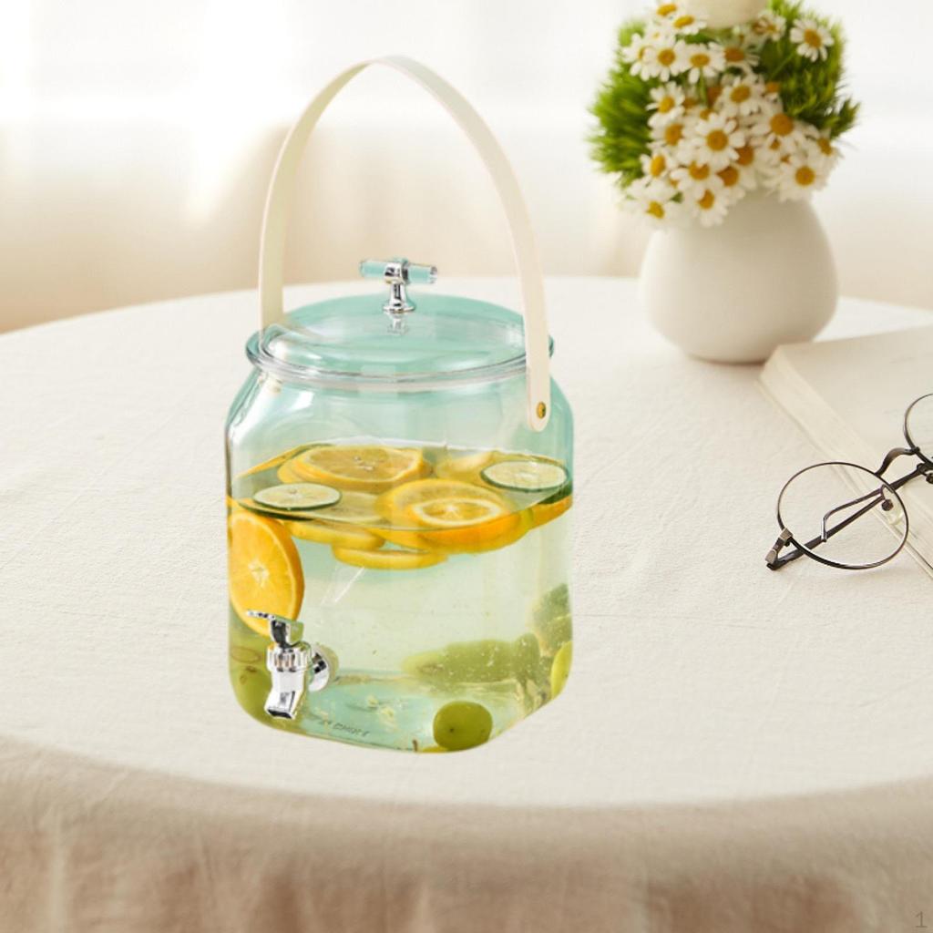 Beverage Dispenser And Jug Handling with Water Juice Cover
