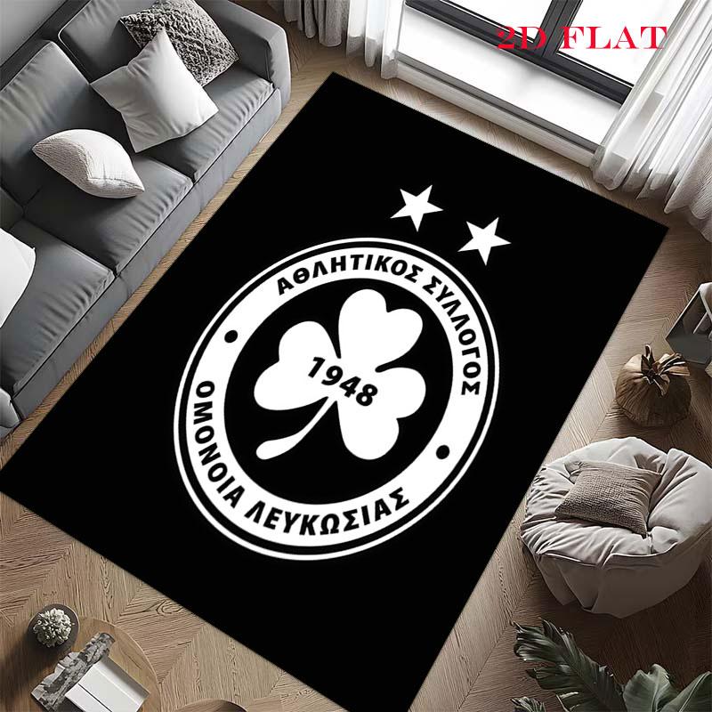 AC Omonia logo Carpet Rug for Living Room Bedroom Home Sofa Decoration,Kids play Nonslip Floor Mat