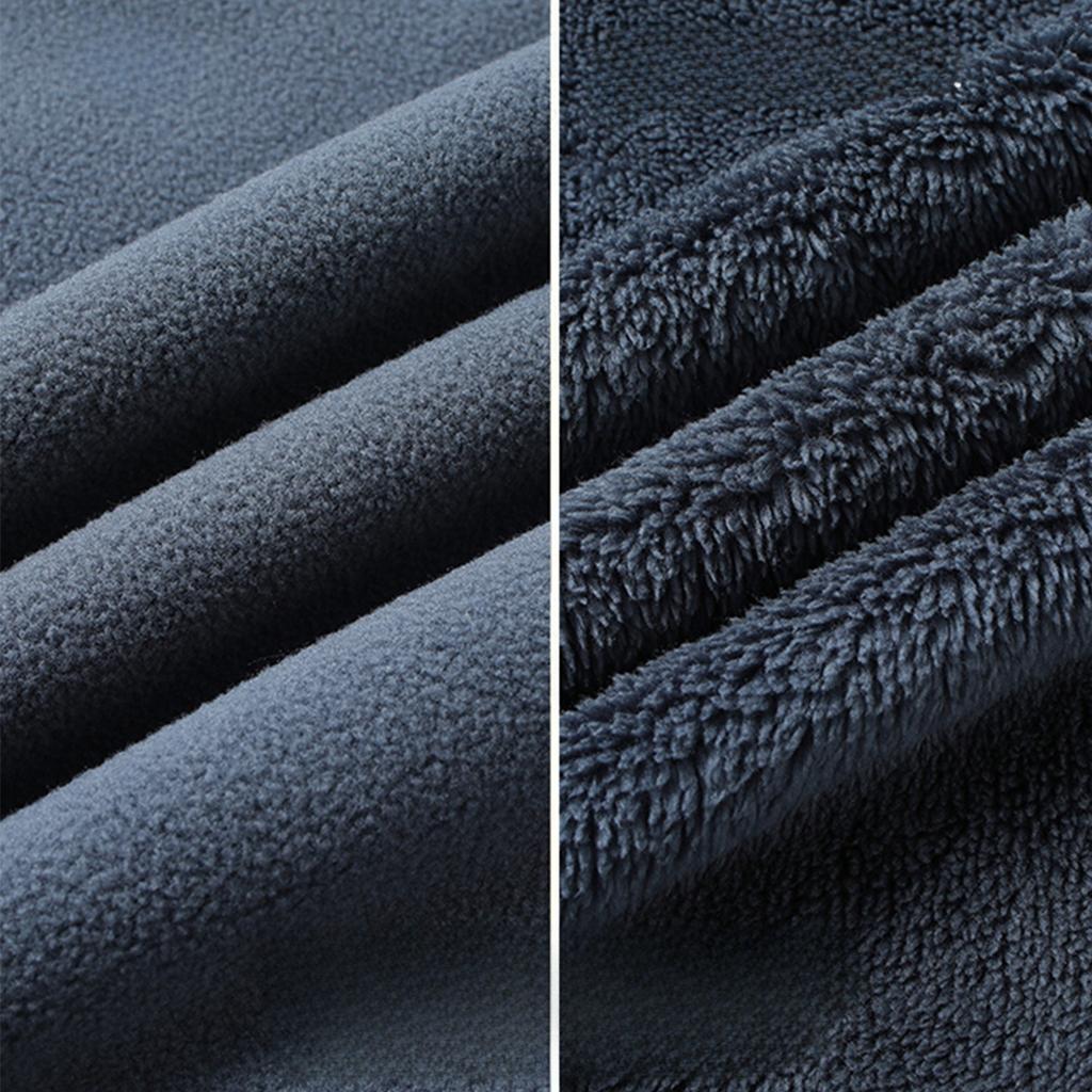 Fuzzy Sherpa Jacket for Men Casual Full Zip Stand Collar Fall Winter Warm Outwear Polar Fleece Jackets Men's Outdoor Hiking Soft Coat With Pockets