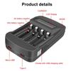 PALO Original 1.2V AA/AAA Charger Smart Charger for AA AAA NIMH Rechargeable Battery with LCD Intelligent Charger for 1.2v Nimh