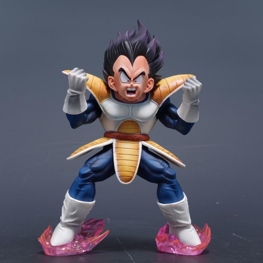 22cm Dragon Ball GK Vegeta Anime Action Figure Double Head Deluxe Edition Collectible Model Decoration Gift