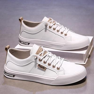 Spring Summer Fashion White Shoes Flat Men Footwear Cool Young Man Brand Street Style Male Shoes
