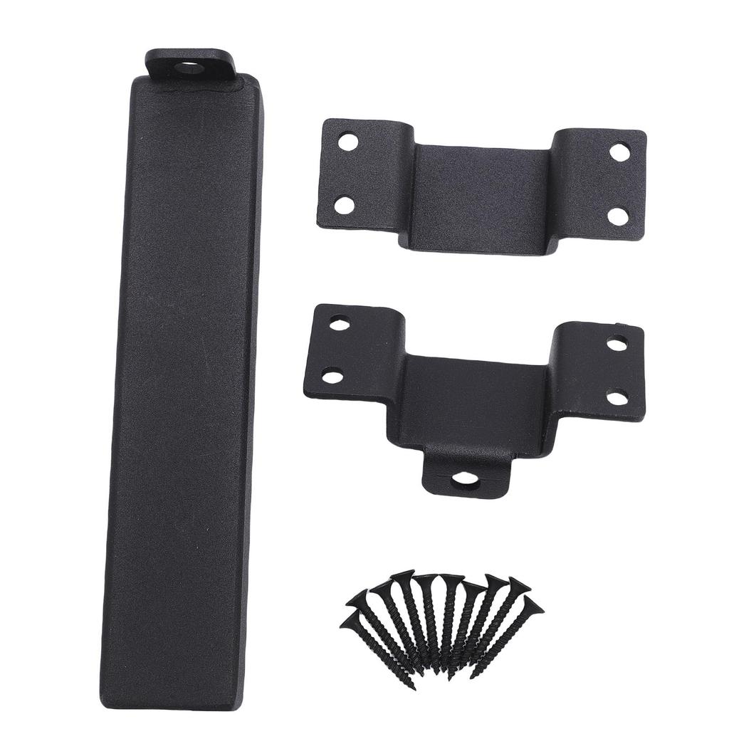 Slide Gate Latch Heavy Duty Steel Slide Gate Lock with Padlock Hole for Wooden Fences Barn Shed