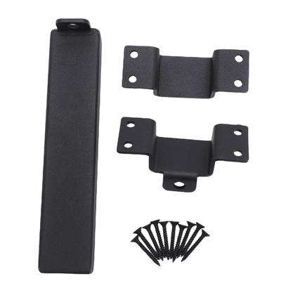 Slide Gate Latch Heavy Duty Steel Slide Gate Lock with Padlock Hole for Wooden Fences Barn Shed