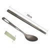 Ultralight Dinnerware Sets Travelling Knife Fork Spoon Chopstick Titanium Tableware  Flatware Set