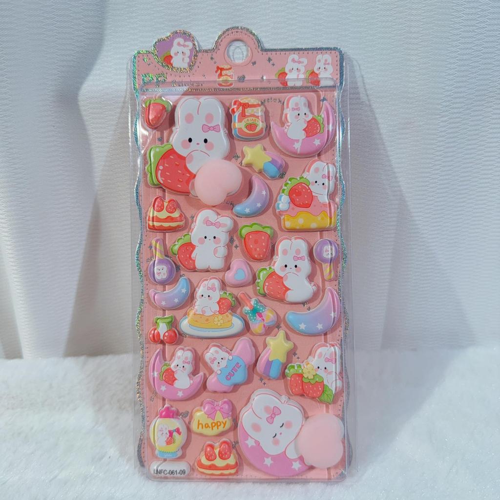 Packung mit 6 3D-Pfotenabdruck Niedliche 3D-Squishy-Po-Aufkleber für DIY Perfekt zum Entlasten und Dekorieren von Handy und Geschenken Aufkleber, Dekoration, Mädchen, Stress,