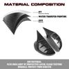 2pcs Carbon Fiber Pattern Rearview Side Mirror Cover Cap Cover Protector Molding Trims Decoration For Honda Civic 11th Gen 2022