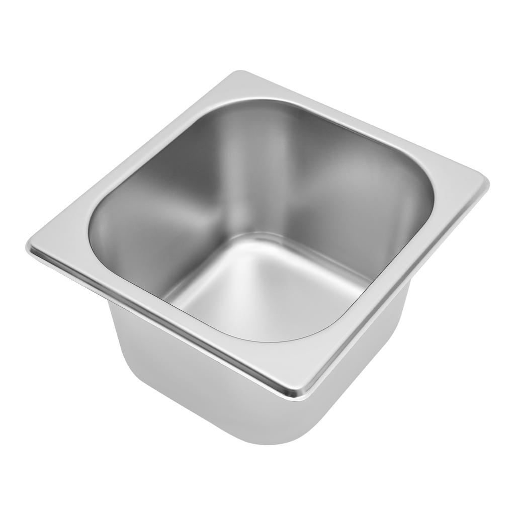 2 Pcs 6-Compartment Stainless Steel Fruit Tray with Ice Pan & Clear Lid, Complete Set for Party Buffet, Picnic, Home Kitchen Use