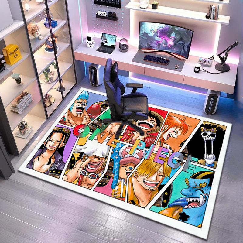 Starring the Japanese Cartoon ONE PIECE Monkey D. Luffy Carpet Is Suitable for Living Room and Bedroom Doormats Office Balcony Decorative Carpet V11