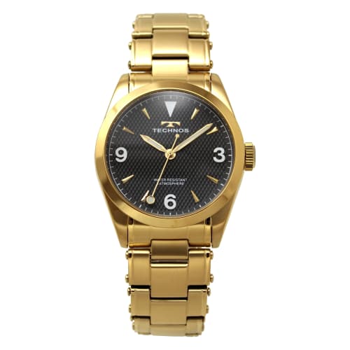 Technos Men's Gold Watch, 3 Hands, T9B89GB