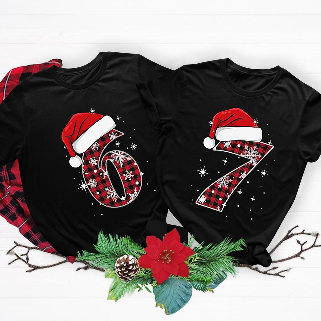 Camiseta de manga corta con cuello redondo y estampado de moda para mujer