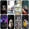 Cute Hippo Hippopotamus Phone Case For Samsung Galaxy A20,21s,22,31,32,52,53,72,73,80,91 Soft Liquid Silicone Black Cover