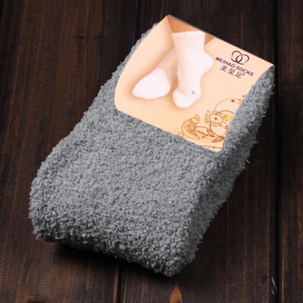 Home Women Girls Soft Bed Floor Socks Warm Winter  Color