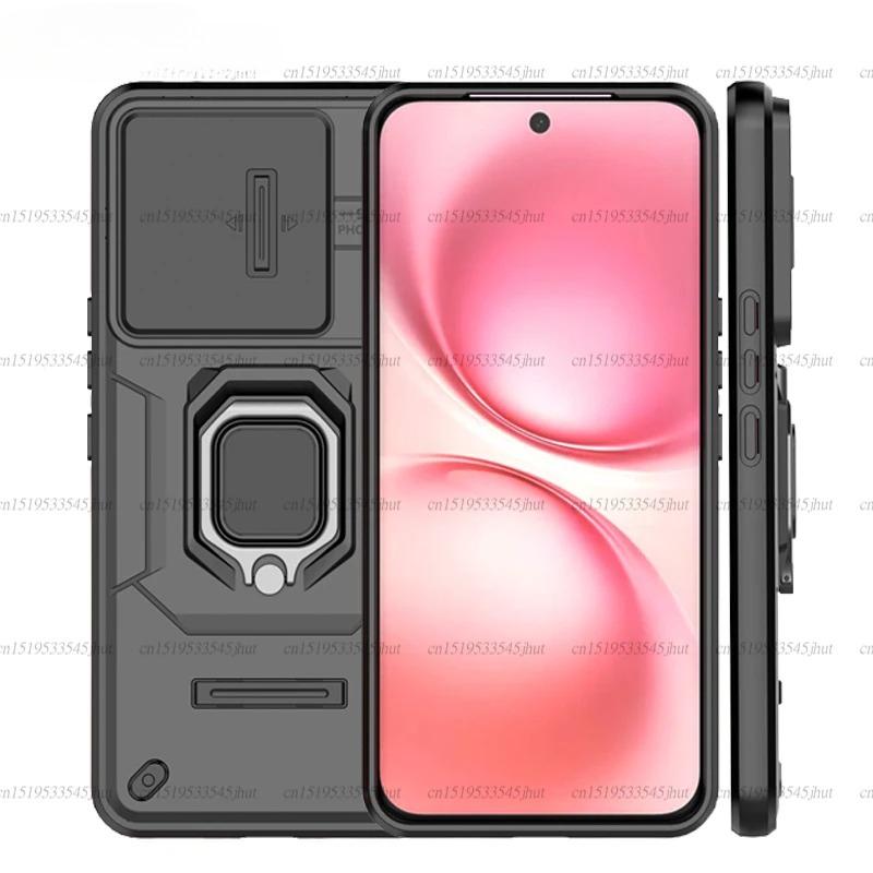 Shockproof Case For Vivo T4 Pro Case For Vivo T4 Pro Ring Holder Magnetic Back Cover For Vivo T4 Pro Push Window Case 6.77 inch