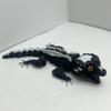 Set of 4 3D Printed Gecko Lizard Magnets with Articulated Joints for Refrigerator Decoration and Functional Use