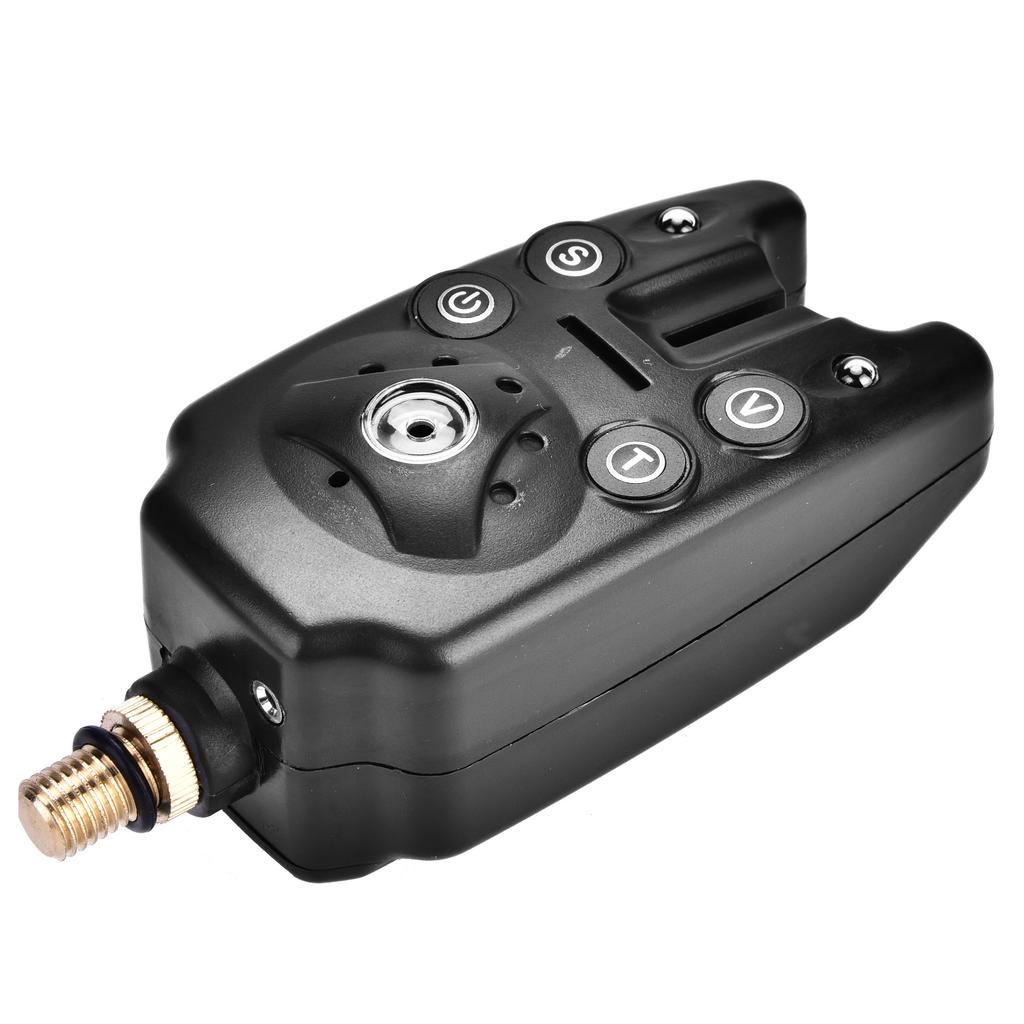 LED Fishing Electronic Fish Bite Alarm Finder Sound Alert Indicator Light Stick (Black)