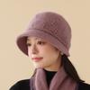 Hat Ladies Knitted Wool Hat Fashion Thermal Hat Peaked Hat Autumn and Winter New
