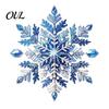 Faux Diamond Art Ornament Kit Christmas Kit, Santa Snowman Hanging DIY Sparkling Ornaments Acrylic Pendant with Rhinestones Craft for Adults, Holiday