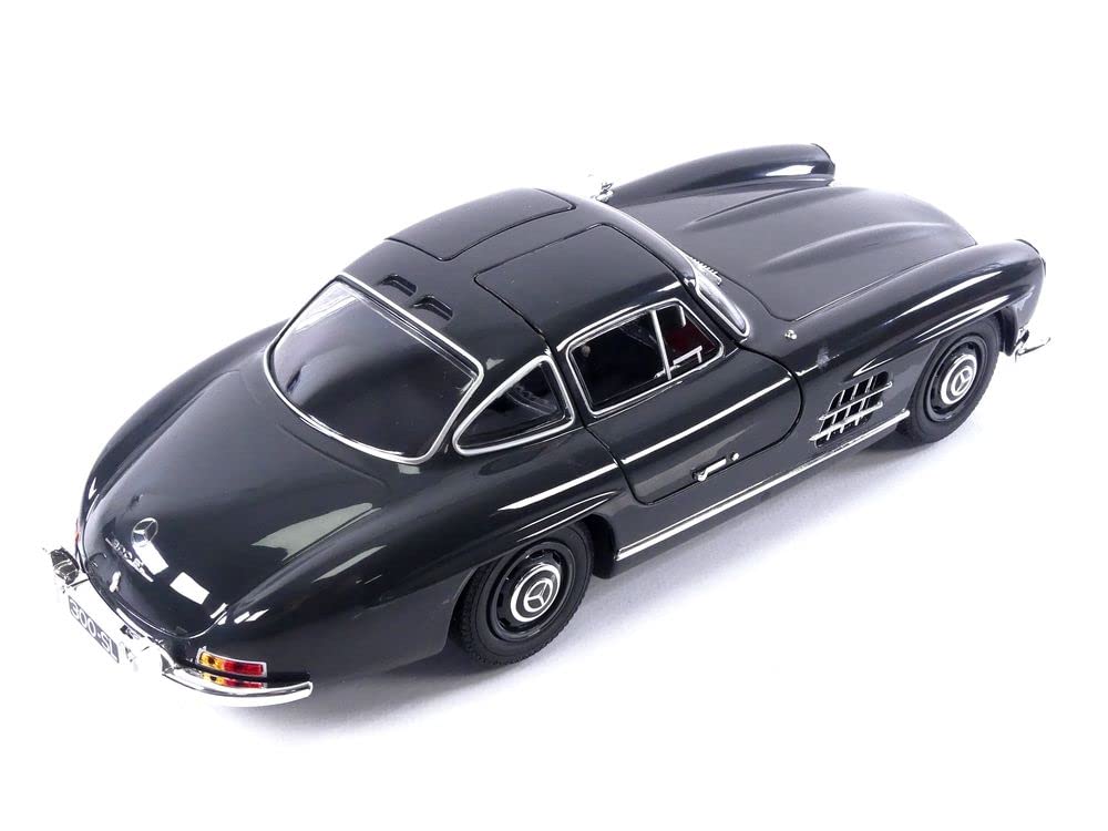 Minichamps Scale 300SL Coupe 1955 Dark Grey Diecast Model Car 1/18 Mercedes-Benz (W198) (110037219)
